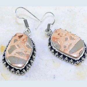 Poppy Jasper Handcrafted 925SS Earrings